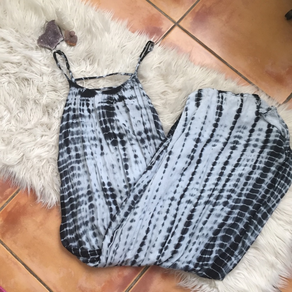 Raviya navy and white tie-dye maxi dress